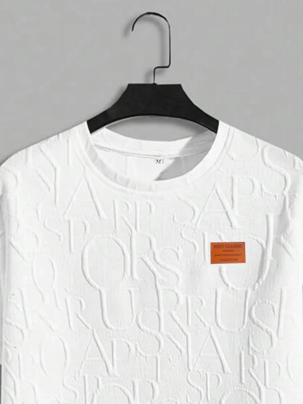 Stylish Men's Letter Print Two-Piece Set - Casual Round Neck Tee & Comfortable Shorts for Summer