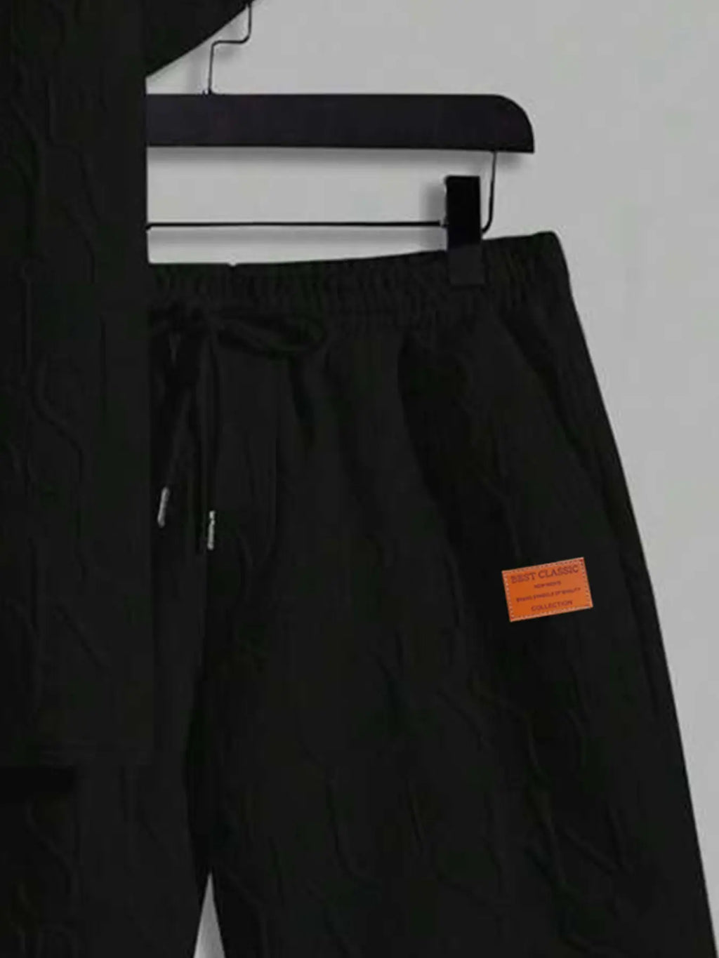 Stylish Men's Letter Print Two-Piece Set - Casual Round Neck Tee & Comfortable Shorts for Summer
